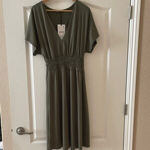 Zara Olive Green Dress